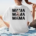 Baseball Mom Game Day Baseball Season Gameday Sports Mama Women's T-Shirt Back Print
