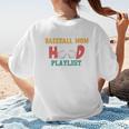 I Am A Baseball Mom With A Hood Playlist Premium Women's T-Shirt Back Print I Am A Baseball Mom With A Hood Playlist Premium Women's T-Shirt Back Print