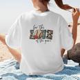 Baseball Mom Leopard For The Love Of The Game Bleached Women Women's T-Shirt Back Print