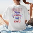 Baseball Mom Loud & Proud Since 1970 Raglan Baseball Tee Women's T-Shirt Back Print