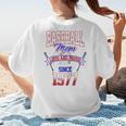 Baseball Mom Loud & Proud Since 1977 Raglan Baseball Tee Women's T-Shirt Back Print