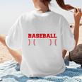 Baseball Mom Loud Proud Quote Game Day Sports Mama Saying Women's T-Shirt Back Print
