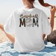 Baseball Mom Mama Mother Women's T-Shirt Back Print
