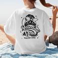 Baseball Mom May Get Loud Messy Bun Mother's Day Women's T-Shirt Back Print Baseball Mom May Get Loud Messy Bun Mother's Day Women's T-Shirt Back Print