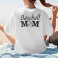 Baseball Mom Mother`s Day Women's T-Shirt Back Print