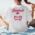 Baseball Mom Raglan Baseball Tee Women's T-Shirt Back Print