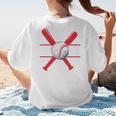 Baseball Mom Red Women's T-Shirt Back Print Baseball Mom Red Women's T-Shirt Back Print