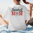 Baseball Mom Retro Distressed Baseball Family Matching Women's T-Shirt Back Print Baseball Mom Retro Distressed Baseball Family Matching Women's T-Shirt Back Print