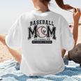 Baseball Mom Shirt Baseball Mama Loud And Proud Women's T-Shirt Back Print