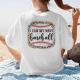 I Can We Have Baseball Mom Women Women's T-Shirt Back Print I Can We Have Baseball Mom Women Women's T-Shirt Back Print