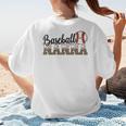 Baseball Nanna Women BallPark Nanna Baseball Mom Women's T-Shirt Back Print