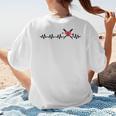 Baseball Softball Baseball Mom Heartbeat Baseball Women's T-Shirt Back Print Baseball Softball Baseball Mom Heartbeat Baseball Women's T-Shirt Back Print