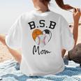Basketball Soccer Baseball Mom For Women Women's T-Shirt Back Print Basketball Soccer Baseball Mom For Women Women's T-Shirt Back Print