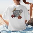 My Boy Might Not Always Swing Baseball Mom Premium Women's T-Shirt Back Print My Boy Might Not Always Swing Baseball Mom Premium Women's T-Shirt Back Print