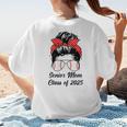 Class Of 2025 Baseball Mom Senior Graduation Graduate Women Women's T-Shirt Back Print