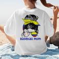Colombia Baseball Mom Messy Bun Women's T-Shirt Back Print