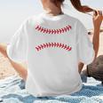 Cute Baseball Mom Laces Little League Women's Mother's Day Women's T-Shirt Back Print Cute Baseball Mom Laces Little League Women's Mother's Day Women's T-Shirt Back Print