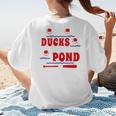 Cute Ducks On The Pond Cute Baseball Mom T-Shirt Women's T-Shirt Back Print