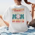 I Didn't Plan On Becoming a Baseball Mom Baseball Player Women's T-Shirt Back Print