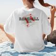 Distressed Baseball Mom Women's T-Shirt Back Print Distressed Baseball Mom Women's T-Shirt Back Print