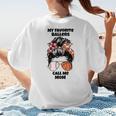 My Favorite Ballers Call Me Mom Basketball Mom Baseball Mom Women's T-Shirt Back Print My Favorite Ballers Call Me Mom Basketball Mom Baseball Mom Women's T-Shirt Back Print