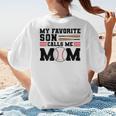 My Favorite Son Calls Me Mom Baseball Mom Women's T-Shirt Back Print My Favorite Son Calls Me Mom Baseball Mom Women's T-Shirt Back Print