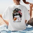 Football Mom Baseball Mom Of Both Messy Bun Mother's Day Premium Tri-Blend Women's T-Shirt Back Print Football Mom Baseball Mom Of Both Messy Bun Mother's Day Premium Tri-Blend Women's T-Shirt Back Print
