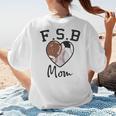 Football Soccer Baseball Mom For Women Women's T-Shirt Back Print