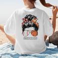 Grandma Life Basketball And Baseball Mom Funny Women's T-Shirt Back Print