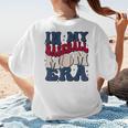 Groovy In My Baseball Mom Era Baseball Mama Mother's Day Women's T-Shirt Back Print Groovy In My Baseball Mom Era Baseball Mama Mother's Day Women's T-Shirt Back Print