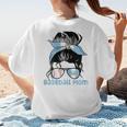 Guatemala Baseball Mom Messy Bun Women's T-Shirt Back Print Guatemala Baseball Mom Messy Bun Women's T-Shirt Back Print