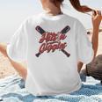 Hits 'n Giggles Baseball Player Women Baseball Mom Mother Women's T-Shirt Back Print Hits 'n Giggles Baseball Player Women Baseball Mom Mother Women's T-Shirt Back Print