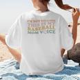 I'm Not Yelling This Is My Baseball Mom Voice Baseball Mom Women's T-Shirt Back Print I'm Not Yelling This Is My Baseball Mom Voice Baseball Mom Women's T-Shirt Back Print