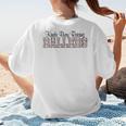 Kinda Busy Raising Ballers Funny Baseball Mom Mother's Day Women's T-Shirt Back Print