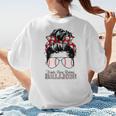 Kinda Busy Raising Ballers Messy Bun Funny Baseball Mom Women's T-Shirt Back Print Kinda Busy Raising Ballers Messy Bun Funny Baseball Mom Women's T-Shirt Back Print