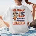 Loves Bat And His Momma Baseball Mom Women's T-Shirt Back Print Loves Bat And His Momma Baseball Mom Women's T-Shirt Back Print