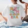 In My Mom Of Ballers Era Groovy Volleyball Baseball Mom Cute Women's T-Shirt Back Print