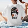 Mom Of Ballers Messy Bun Football Mom Baseball Mom Of Both Premium Tri-Blend Women's T-Shirt Back Print Mom Of Ballers Messy Bun Football Mom Baseball Mom Of Both Premium Tri-Blend Women's T-Shirt Back Print