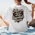 Moms Against Baseball Pants Baseball Mom Premium Tri-Blend Women's T-Shirt Back Print