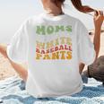 Moms Against Baseball Pants Retro Baseball Mom Raglan Baseball Tee Women's T-Shirt Back Print Moms Against Baseball Pants Retro Baseball Mom Raglan Baseball Tee Women's T-Shirt Back Print