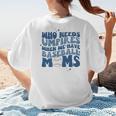 Who Needs Umpires When We Have Baseball Moms Groovy Retro Women's T-Shirt Back Print Who Needs Umpires When We Have Baseball Moms Groovy Retro Women's T-Shirt Back Print