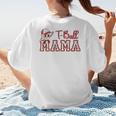 Retro Tball Mama Art Baseball Mom Softball Women's T-Shirt Back Print