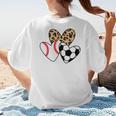 Soccer Baseball Heart Soccer Baseball Mom Women's T-Shirt Back Print Soccer Baseball Heart Soccer Baseball Mom Women's T-Shirt Back Print
