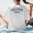Spring 2024 Season Cute Baseball Mom Ballpark Mama Women's T-Shirt Back Print