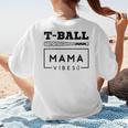 T-Ball Baseball Mom Teeball Mom Mother's Day 2024 Women's T-Shirt Back Print