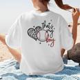 That's My Boy Leopard Heart Baseball Mom Premium Women's T-Shirt Back Print That's My Boy Leopard Heart Baseball Mom Premium Women's T-Shirt Back Print