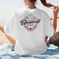 Vintage Baseball Mom Ballpark Momma Baseball Lover Women's T-Shirt Back Print Vintage Baseball Mom Ballpark Momma Baseball Lover Women's T-Shirt Back Print