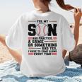 Yes Son Has Practice a Game Baseball Mom Women's T-Shirt Back Print Yes Son Has Practice a Game Baseball Mom Women's T-Shirt Back Print