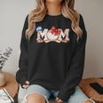 Ball Mom Bow Tie Baseball Mom Women Crewneck Sweatshirt Ball Mom Bow Tie Baseball Mom Women Crewneck Sweatshirt