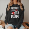 Baseball Cheer Mom Cheerleading Cheerleader Baseball Mom Women Crewneck Sweatshirt